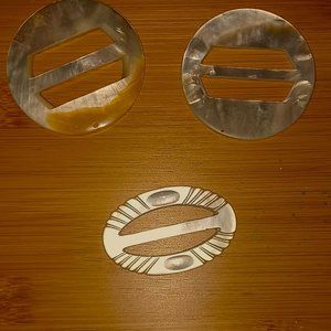 Mother of Pearl belt buckles